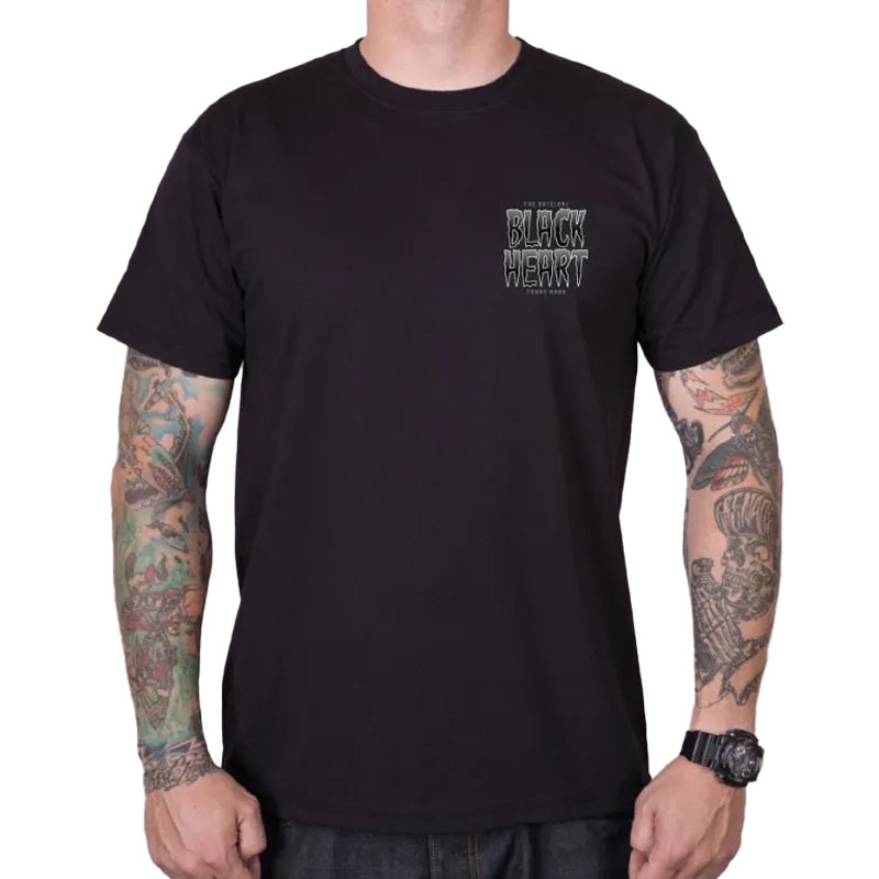 T-shirt Black Heart Red Baron czarny