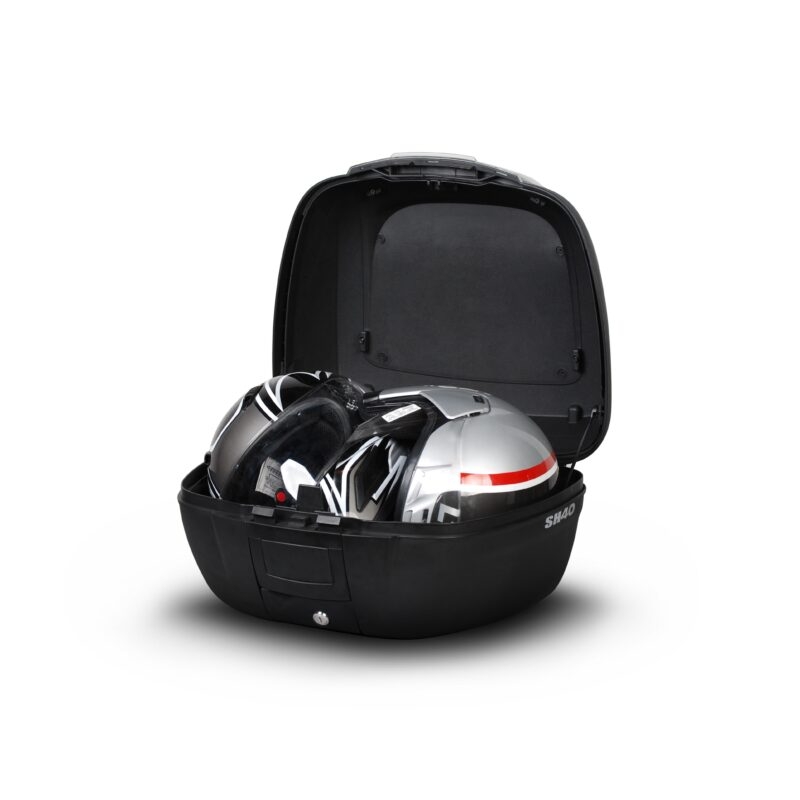 Top case with color cover SHAD SH40 black metal