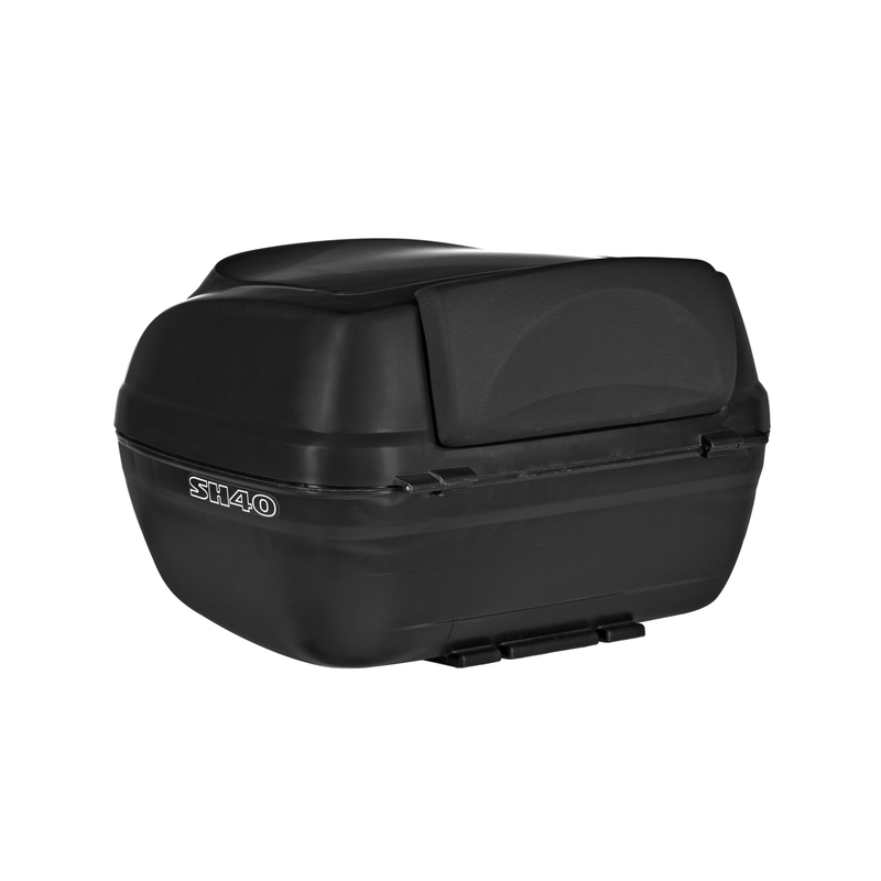 Top case with color cover SHAD SH40 black metal