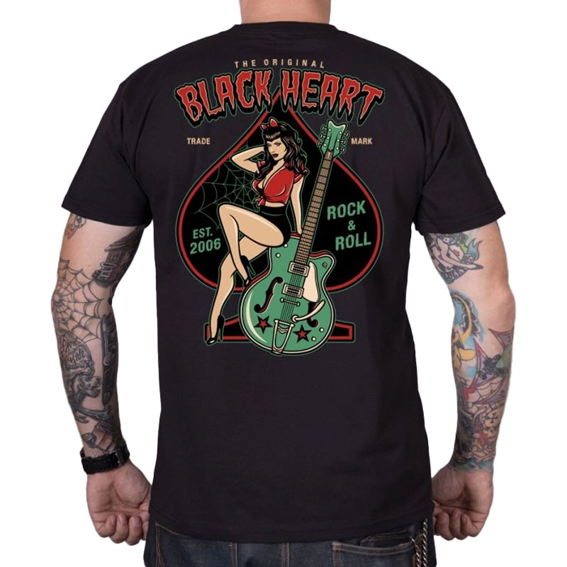 T-shirt Black Heart Ema czarny