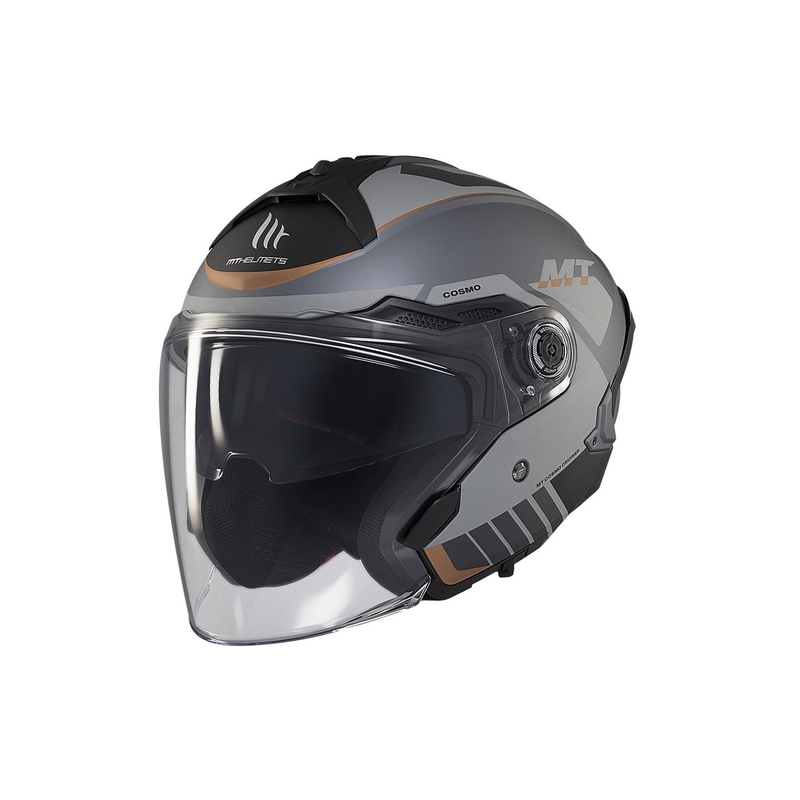 Kask otwarty MT Cosmo SV Cruiser matowo-szary-czarny