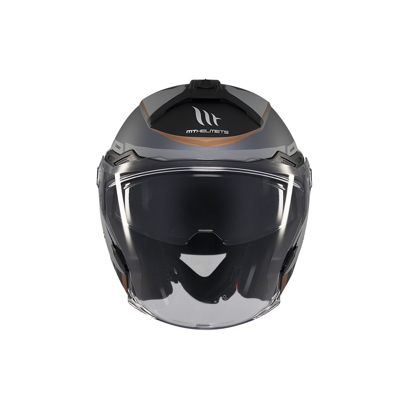 Kask otwarty MT Cosmo SV Cruiser matowo-szary-czarny