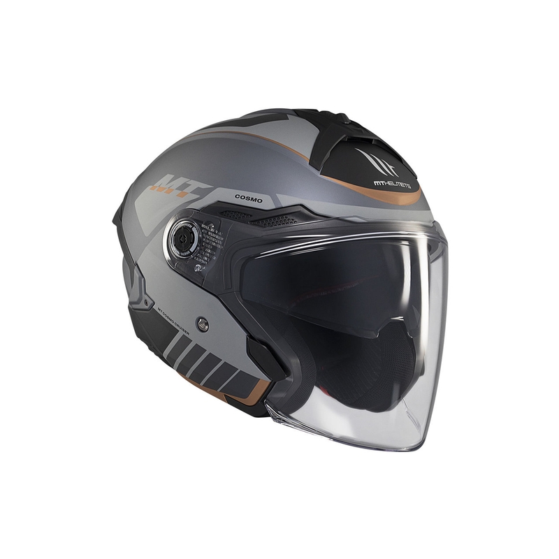 Kask otwarty MT Cosmo SV Cruiser matowo-szary-czarny