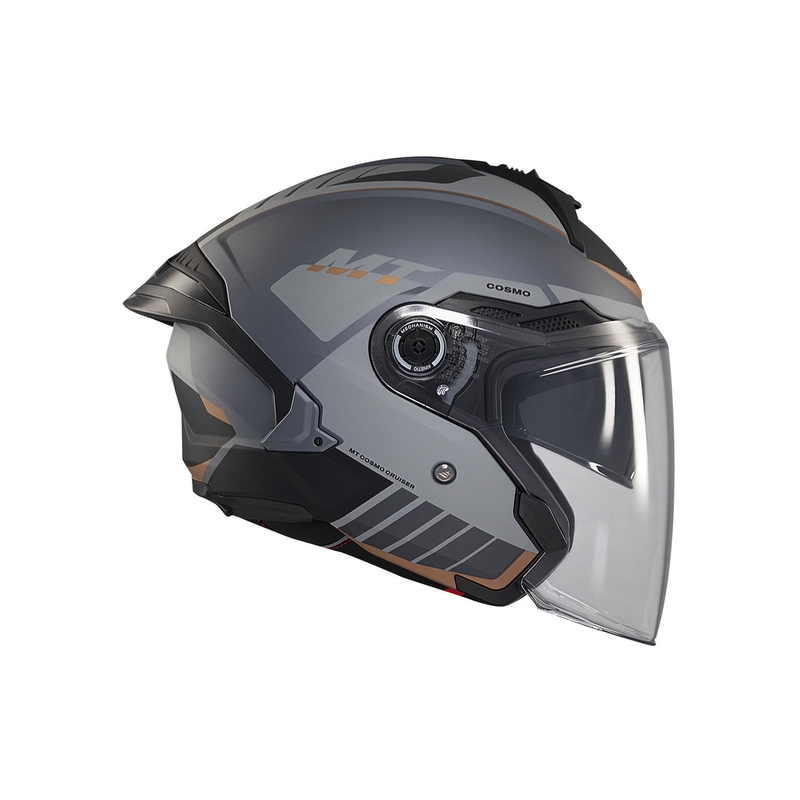 Kask otwarty MT Cosmo SV Cruiser matowo-szary-czarny
