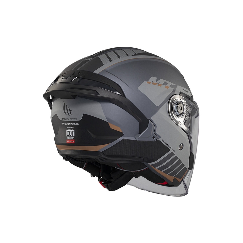 Kask otwarty MT Cosmo SV Cruiser matowo-szary-czarny