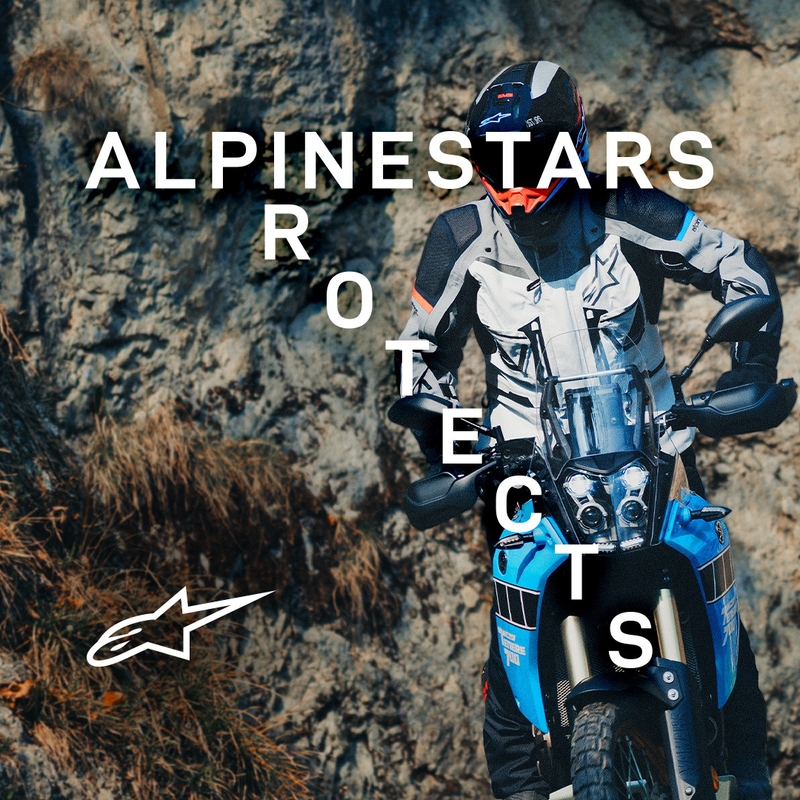 Kurtka motocyklowa Alpinestars Boulder Gore-Tex ciemnoniebiesko-czarna