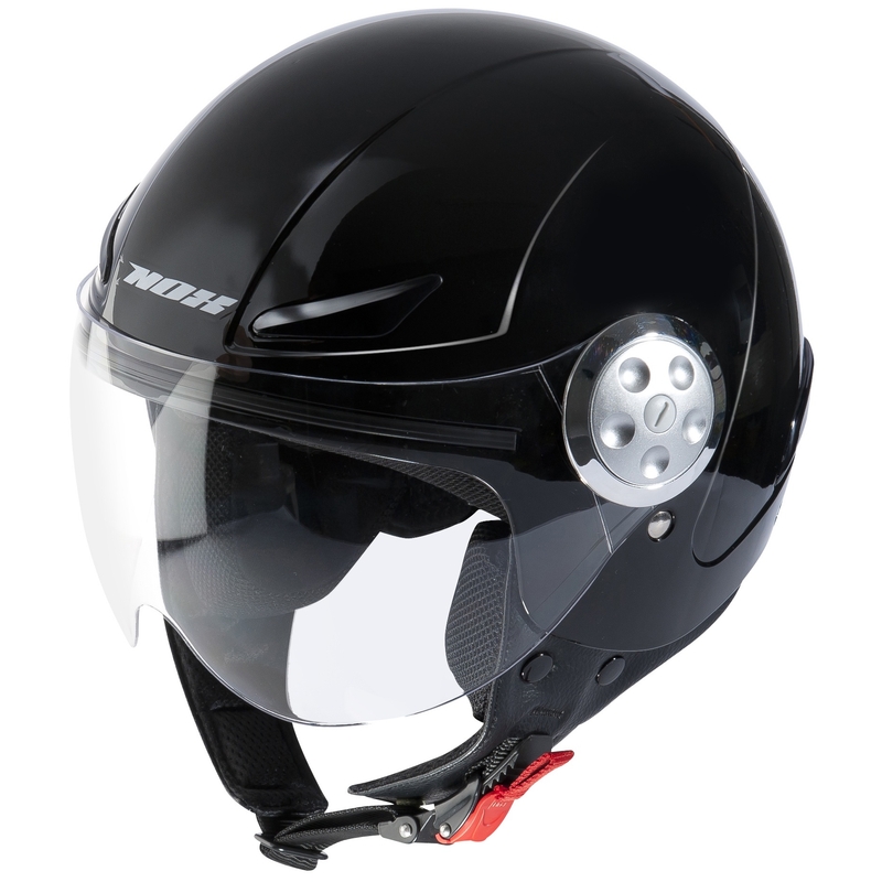 Dziecięcy otwarty kask motocyklowy NOX N216 czarny wyprzedaż