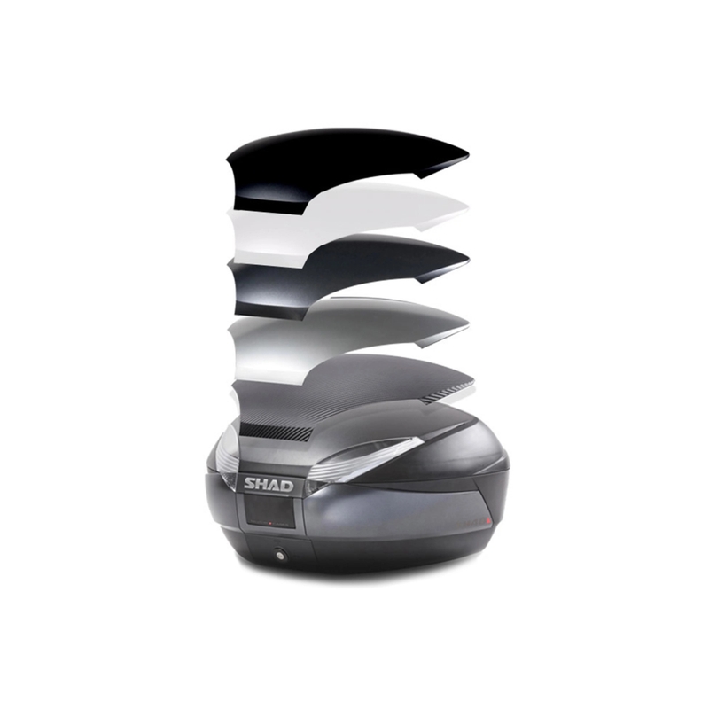 Top case SHAD SH48 New titanium with PREMIUM SMART lock