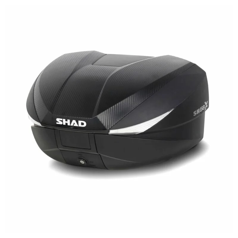 Top case with color cover SHAD SH58X New titanium with PREMIUM lock