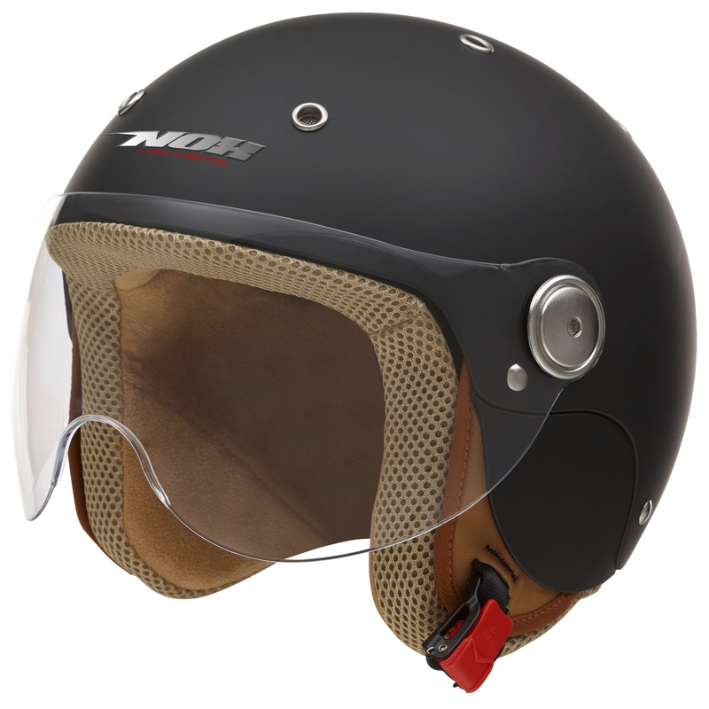 Dziecięcy otwarty kask motocyklowy NOX N217K czarny matowy wyprzedaż