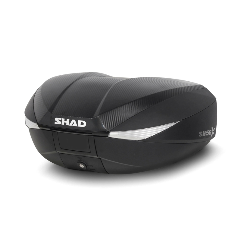 Top case with color cover SHAD SH58X New titanium with PREMIUM lock