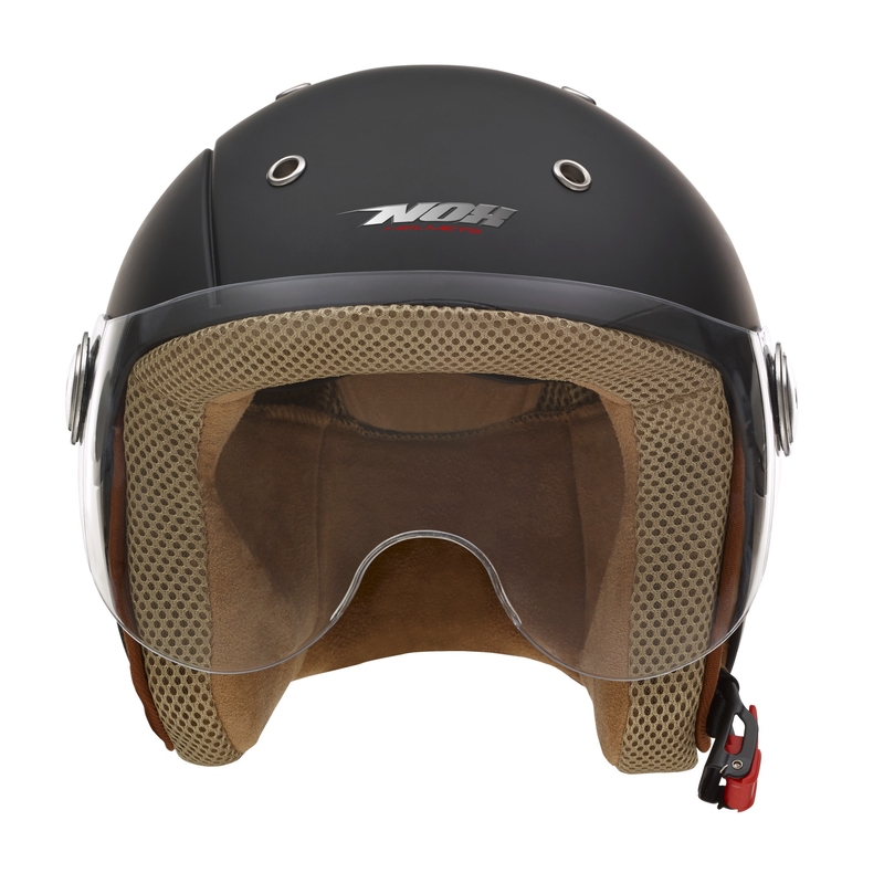 Dziecięcy otwarty kask motocyklowy NOX N217K czarny matowy wyprzedaż