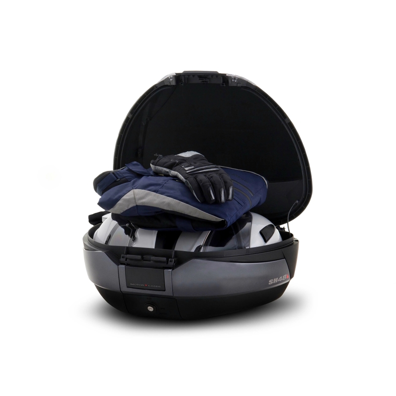 Top case with color cover SHAD SH48 Carbon with PREMIUM SMART lock
