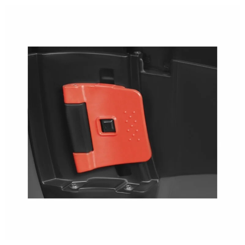 Top case SHAD SH59X black with aluminium cover (expandable concept) with PREMIUM SMART lock and backrest