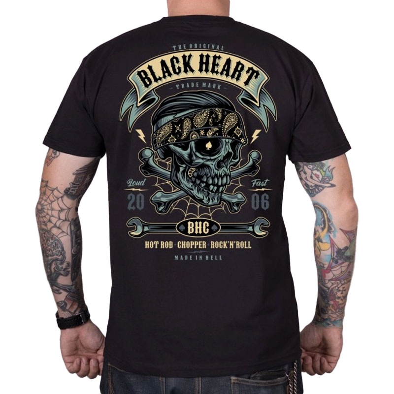 T-shirt Black Heart Bandana Boy w kolorze czarnym