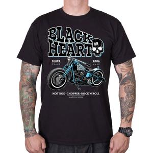 Czarny T-shirt Bobber w kolorze czarnym Heart Blue