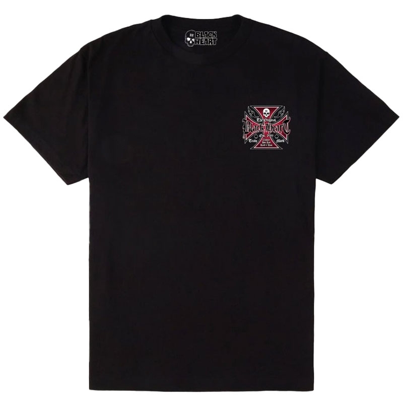 T-shirt Black Heart Cross w kolorze czarnym