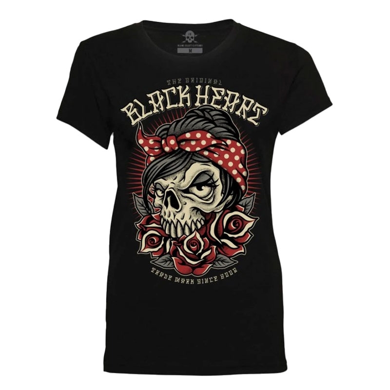 T-shirt damski Black Heart Allen czarny