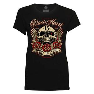 T-shirt damski Black Heart Born To Lose czarny