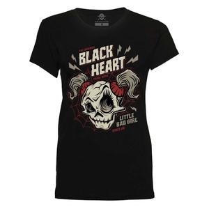 T-shirt damski Black Heart Ghost Face czarny