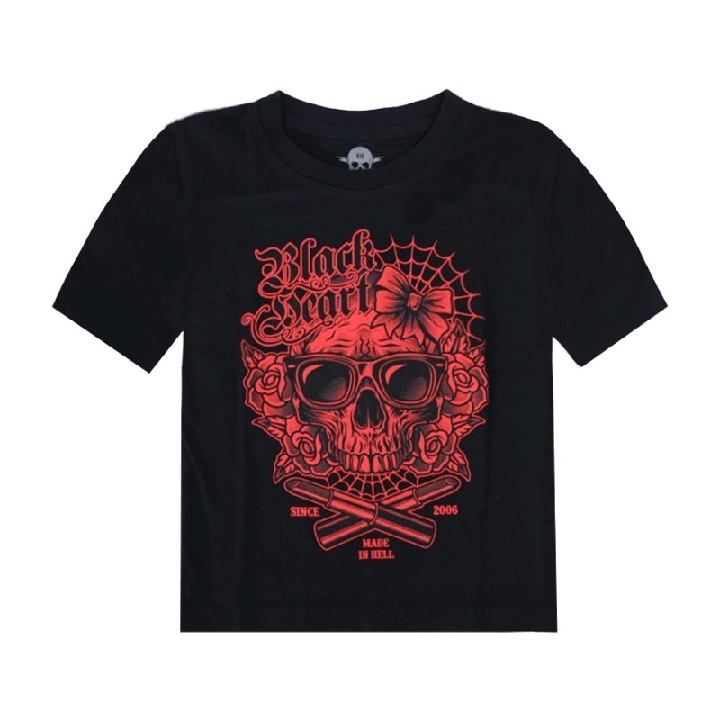 T-shirt dziecięcy Black Heart Lipstick Blk czarny