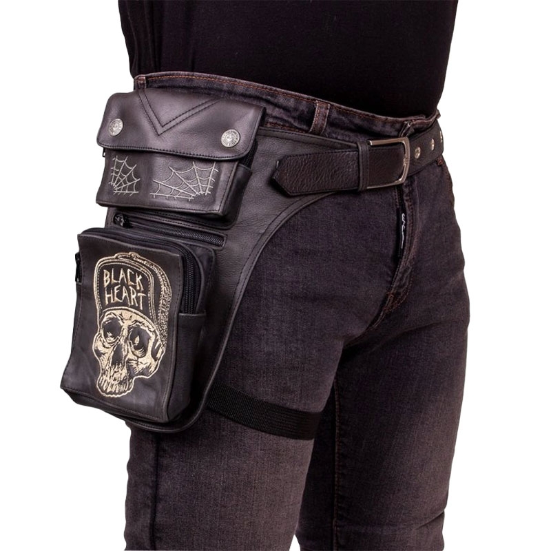 BLACK HEART W-TEC Garage Wbudowana kieszeń na udzie w kolorze czarnym