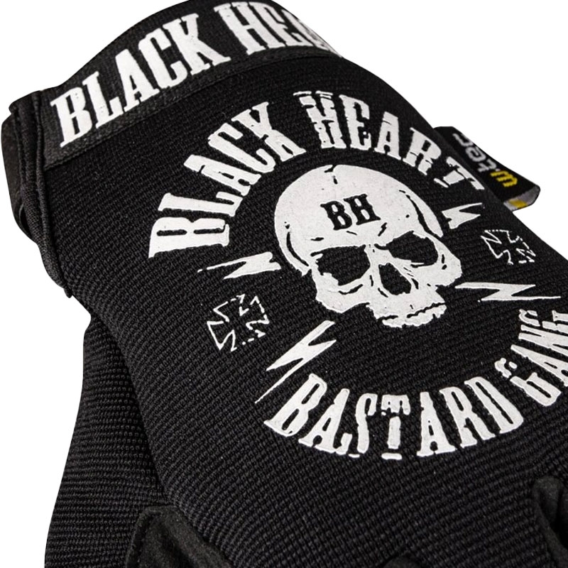 Rękawice chopperowe Black Heart W-TEC Radegester w kolorze czarnym