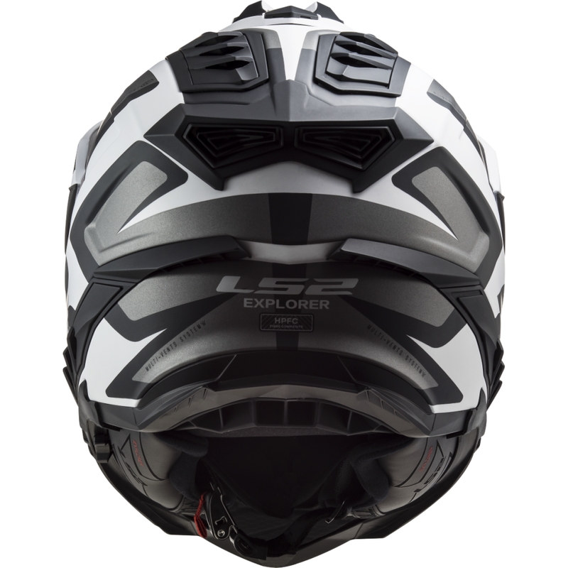 Kask enduro LS2 MX701 Explorer Alter matowo-czarno-biały