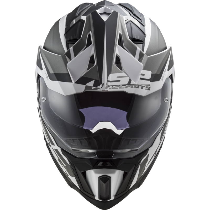 Kask enduro LS2 MX701 Explorer Alter matowo-czarno-biały