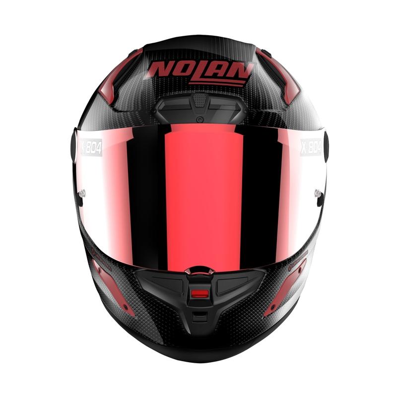 Integralny kask motocyklowy Nolan X-804 RS Ultra Carbon Iridium Edition czarno-czerwony