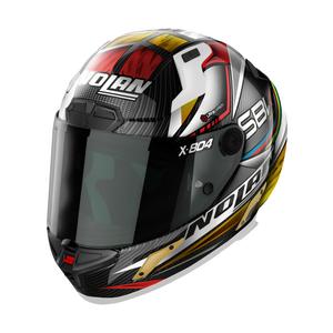 Integralny kask motocyklowy Nolan X-804 RS Ultra Carbon SBK czarno-czerwono-złoty