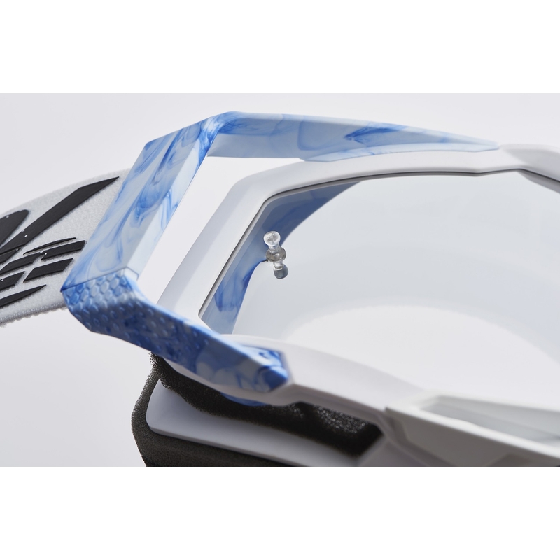 Gogle motocrossowe 100% plexi RACECRAFT Mixos w kolorze srebrnym