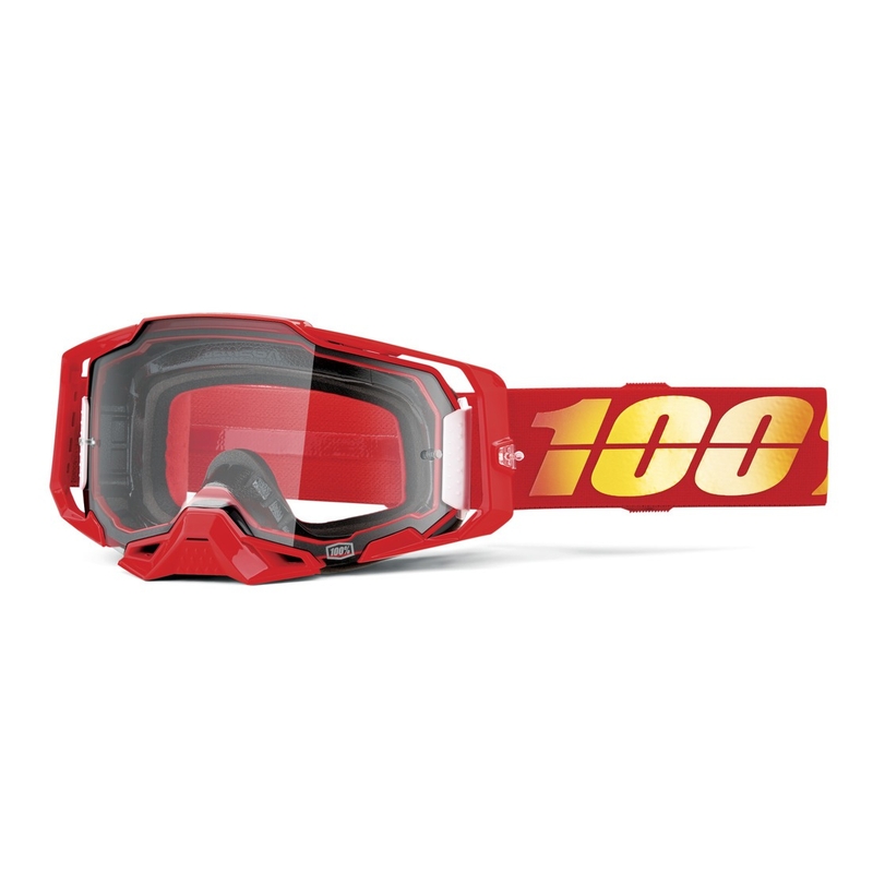Gogle motocrossowe 100% ARMEGA Nuketown z przezroczystej plexi