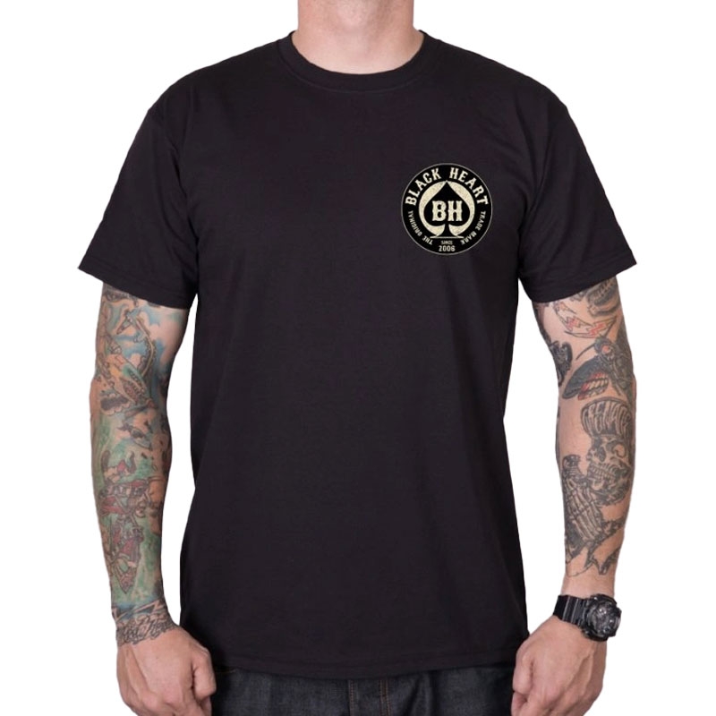 T-shirt Black Heart Chopper King w kolorze czarnym