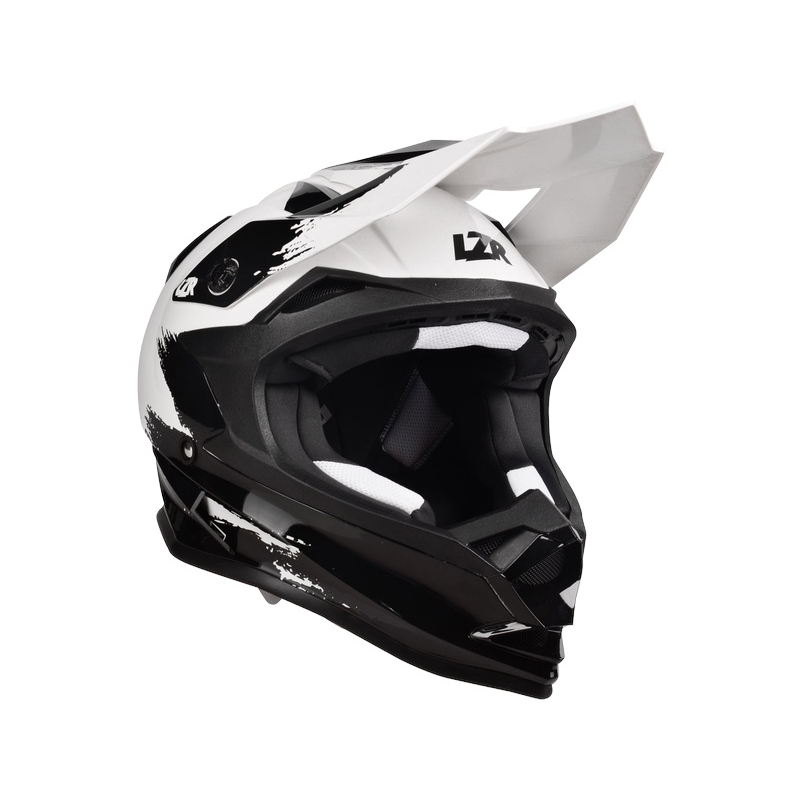 Motocrossowy kask Lazer OR-1 Ripper biało-czarny