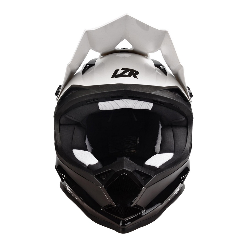 Motocrossowy kask Lazer OR-1 Ripper biało-czarny