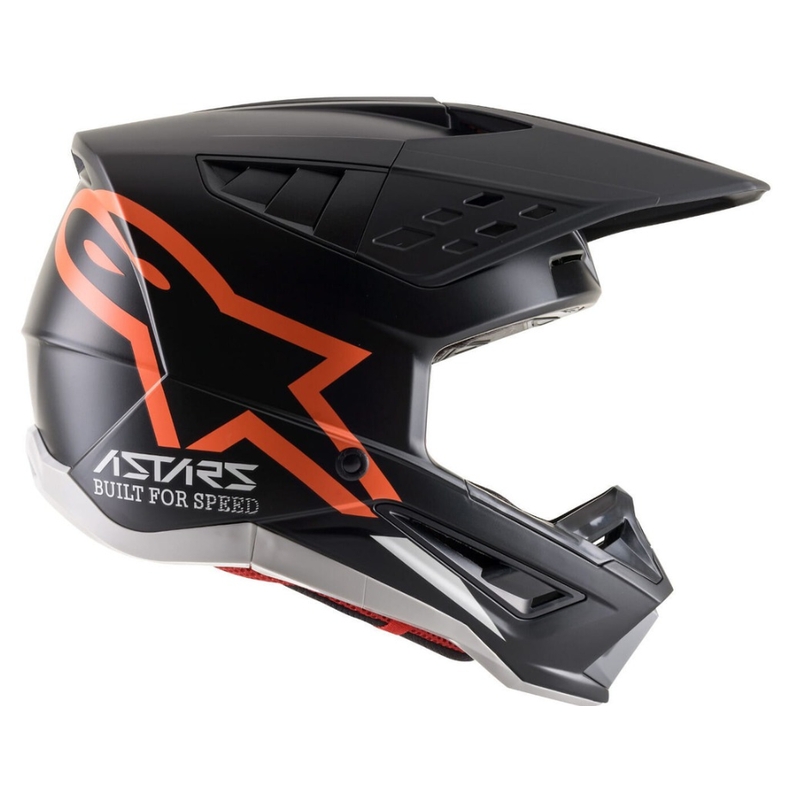 Kask motocrossowy Alpinestars S-M5 Compass w kolorze czarno-fluo pomarańczowym