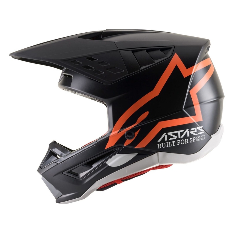 Kask motocrossowy Alpinestars S-M5 Compass w kolorze czarno-fluo pomarańczowym