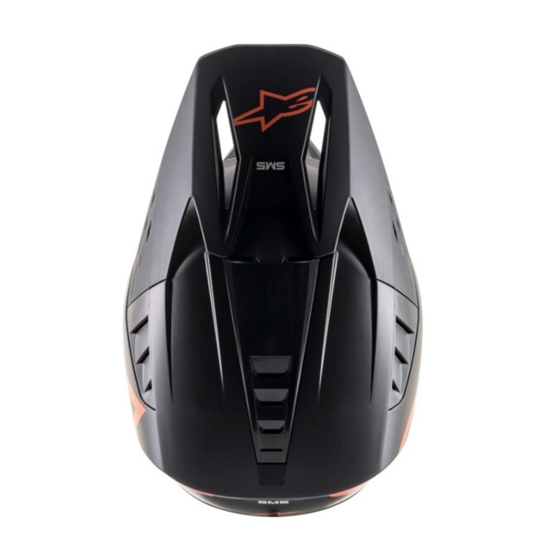 Kask motocrossowy Alpinestars S-M5 Compass w kolorze czarno-fluo pomarańczowym