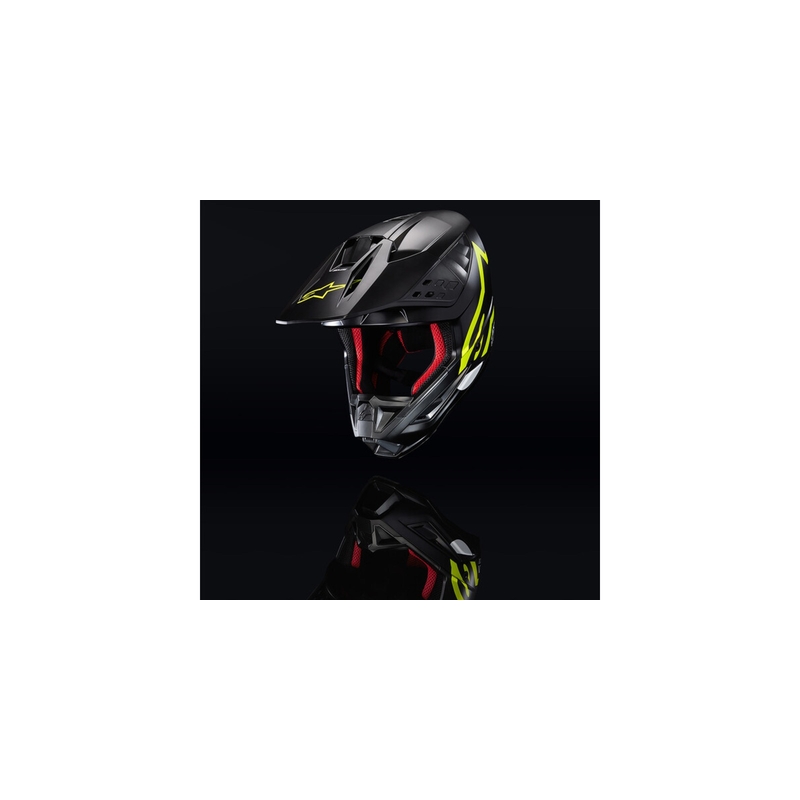 Kask motocrossowy Alpinestars S-M5 Compass w kolorze czarno-fluo żółtym
