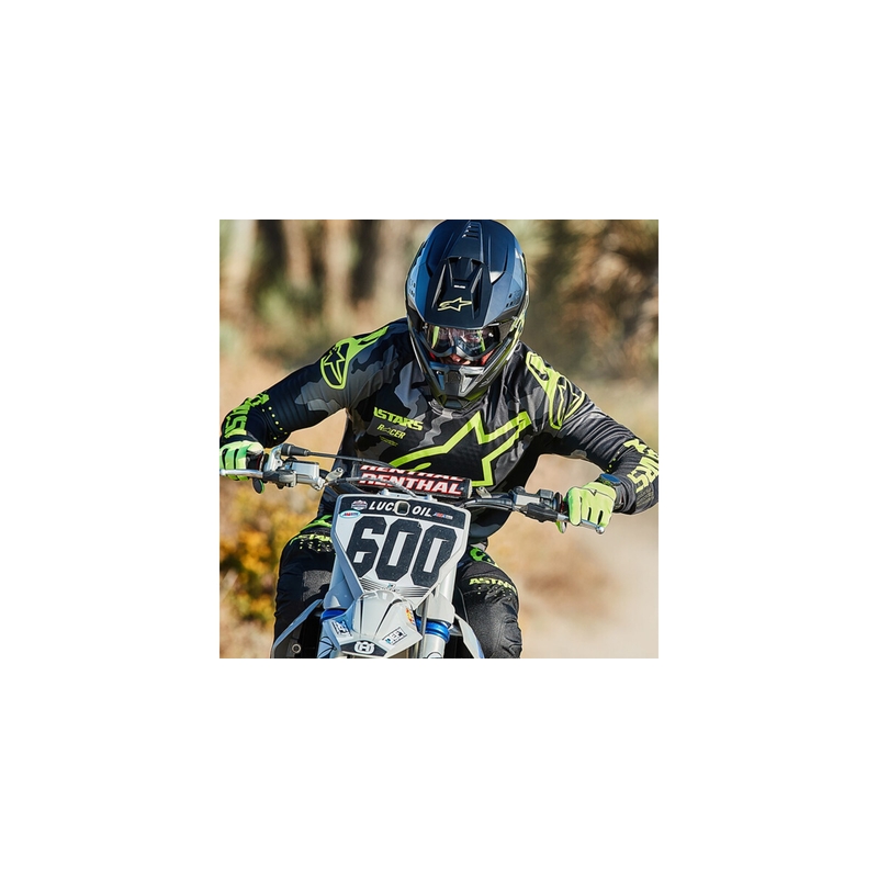 Kask motocrossowy Alpinestars S-M5 Compass w kolorze czarno-fluo żółtym