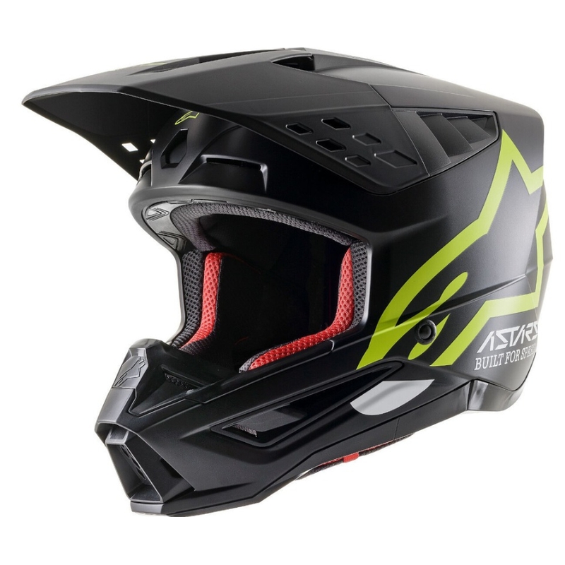 Kask motocrossowy Alpinestars S-M5 Compass w kolorze czarno-fluo żółtym