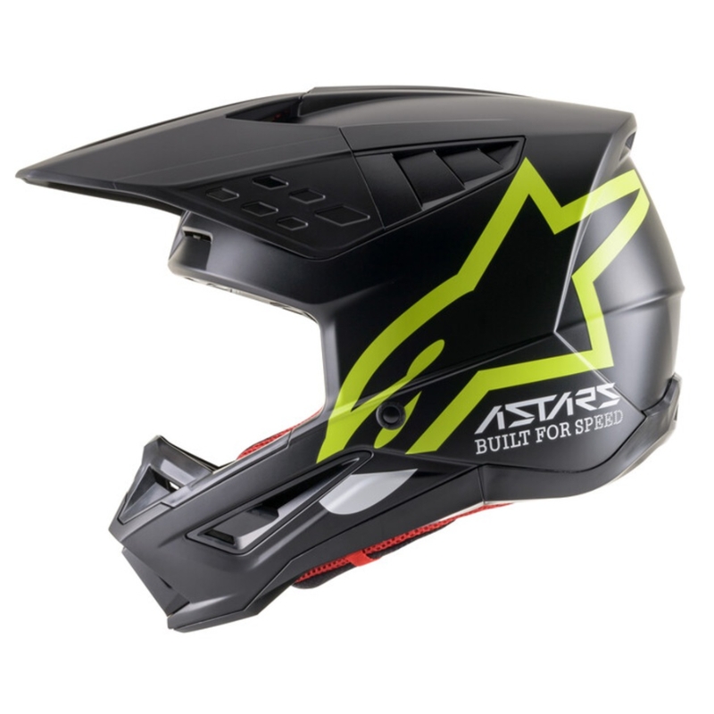 Kask motocrossowy Alpinestars S-M5 Compass w kolorze czarno-fluo żółtym