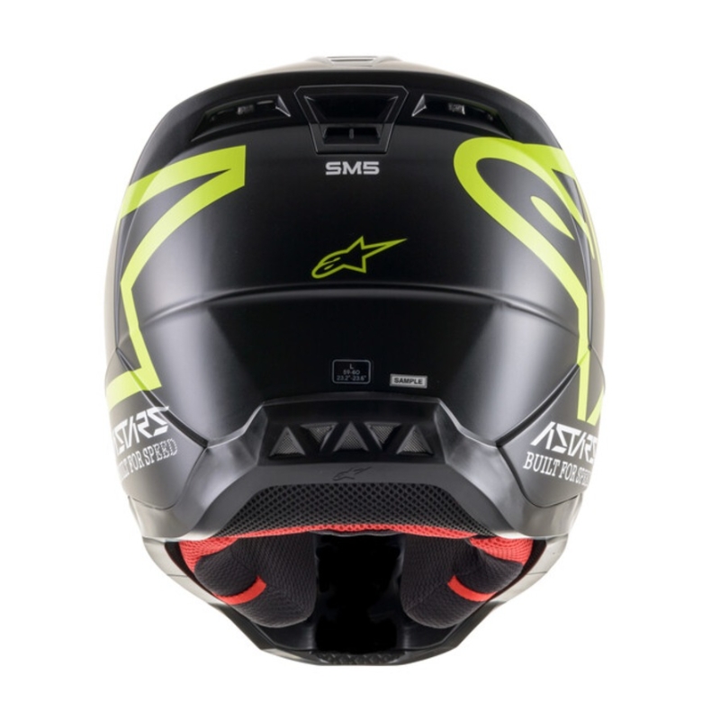 Kask motocrossowy Alpinestars S-M5 Compass w kolorze czarno-fluo żółtym