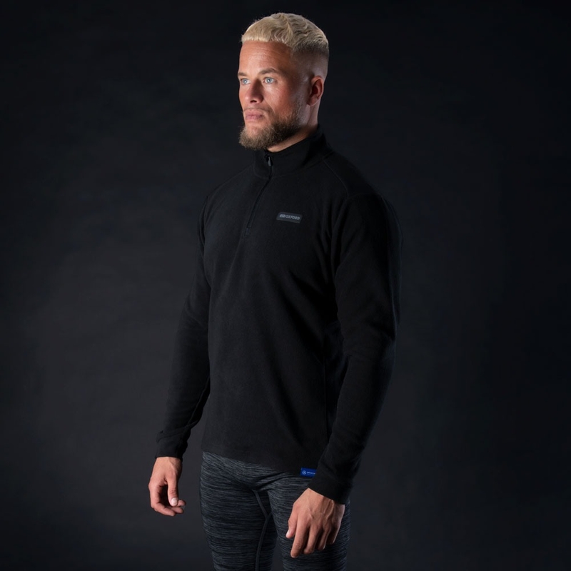 Wkładka termiczna do kurtki Oxford Advanced Micro Fleece 1/2 Neck w kolorze czarnym
