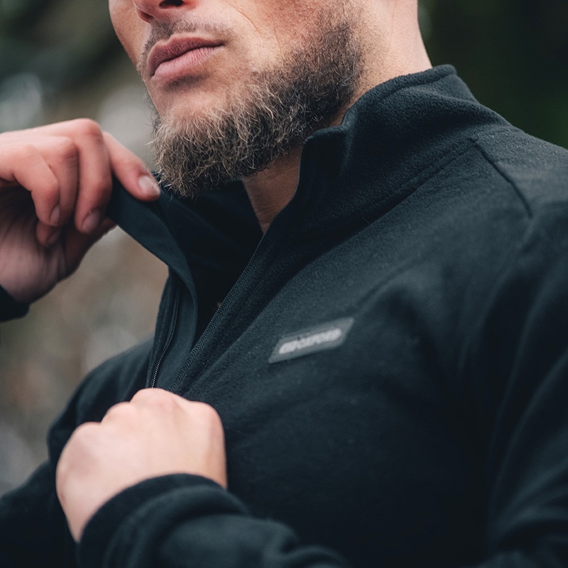 Wkładka termiczna do kurtki Oxford Advanced Micro Fleece 1/2 Neck w kolorze czarnym