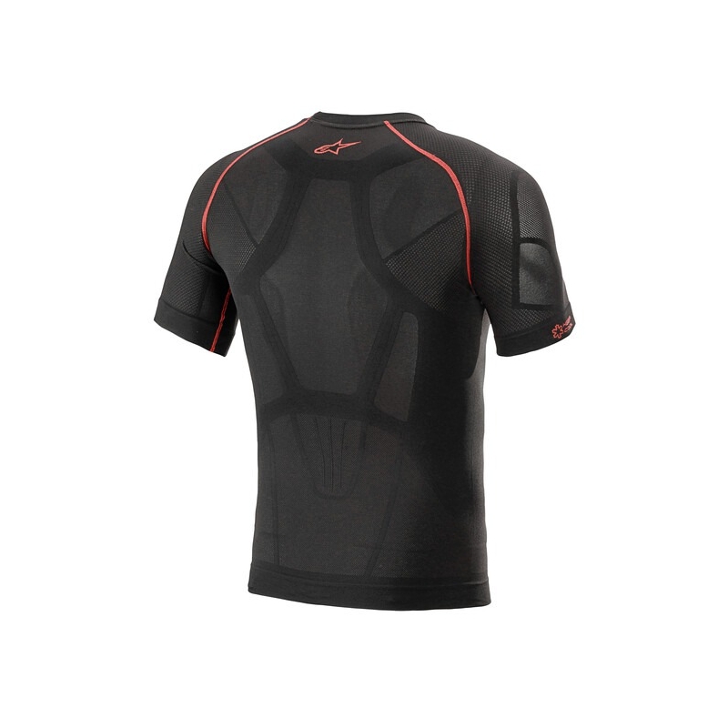 Koszulka termoaktywna z krótkim rękawem Alpinestars Ride Tech Summer czarno-czerwona