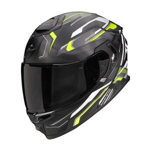 Integralny kask motocyklowy Scorpion EXO-GT SP Air Augusta czarno-szary-fluo żółty