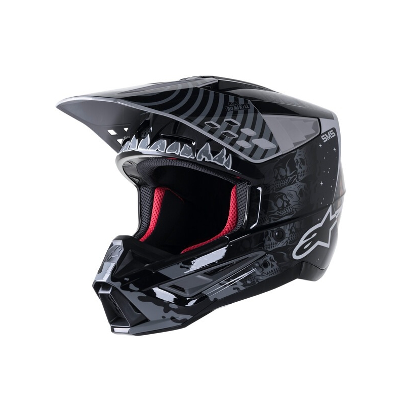 Kask motocrossowy Alpinestars S-M5 Solar Flare czarno-szary wyprzedaż