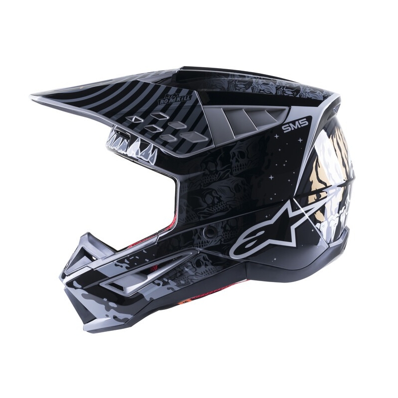 Kask motocrossowy Alpinestars S-M5 Solar Flare czarno-szary wyprzedaż